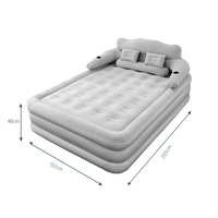 Nouveau produit : Matelas gonflable double, surélevé, pliable, pour la maison et la chambre, simple et pratique