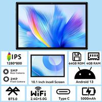 Tablet PC 5G WiFi Android 13 Octa Core de 10.1 Pulgadas para Negocios