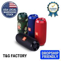 Haut-parleur sans fil TG117 T&G, étanche, en plastique, portable, mini, pour extérieur, avec subwoofer, expédié depuis les États-Unis, livraison en 24h depuis l'entrepôt américain