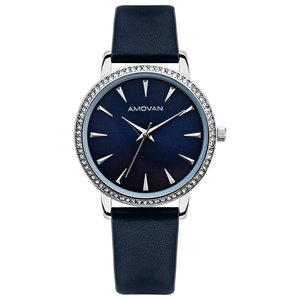 <span class=keywords><strong>Reloj</strong></span> de Lujo AMOVAN para <span class=keywords><strong>Mujer</strong></span>, Analógico, con Correa de Acero Inoxidable, 36 mm, Resistente al Agua, Movimiento de Cuarzo <span class=keywords><strong>Citizen</strong></span>, Diseño Simple, Suministro ODM - Product Image 4