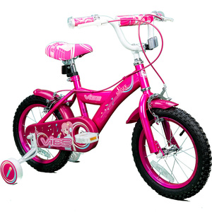 Vélo à pneus larges à vitesse unique avec guidon réglable, selle réglable en hauteur, roues d'apprentissage de 14 pouces, freins avant/arrière pour enfants et filles, vente en gros - Product Image 2