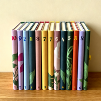 Carnet A5 à couverture rigide avec motif en relief des 12 fleurs de naissance, journal personnalisé pour cadeau d'anniversaire