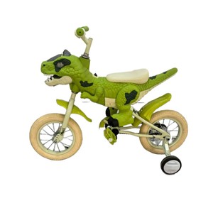 Dinosaur Kids Bike 12 Inch With Training Wheels For Children Aged 3 Years And Older - Product Image 1