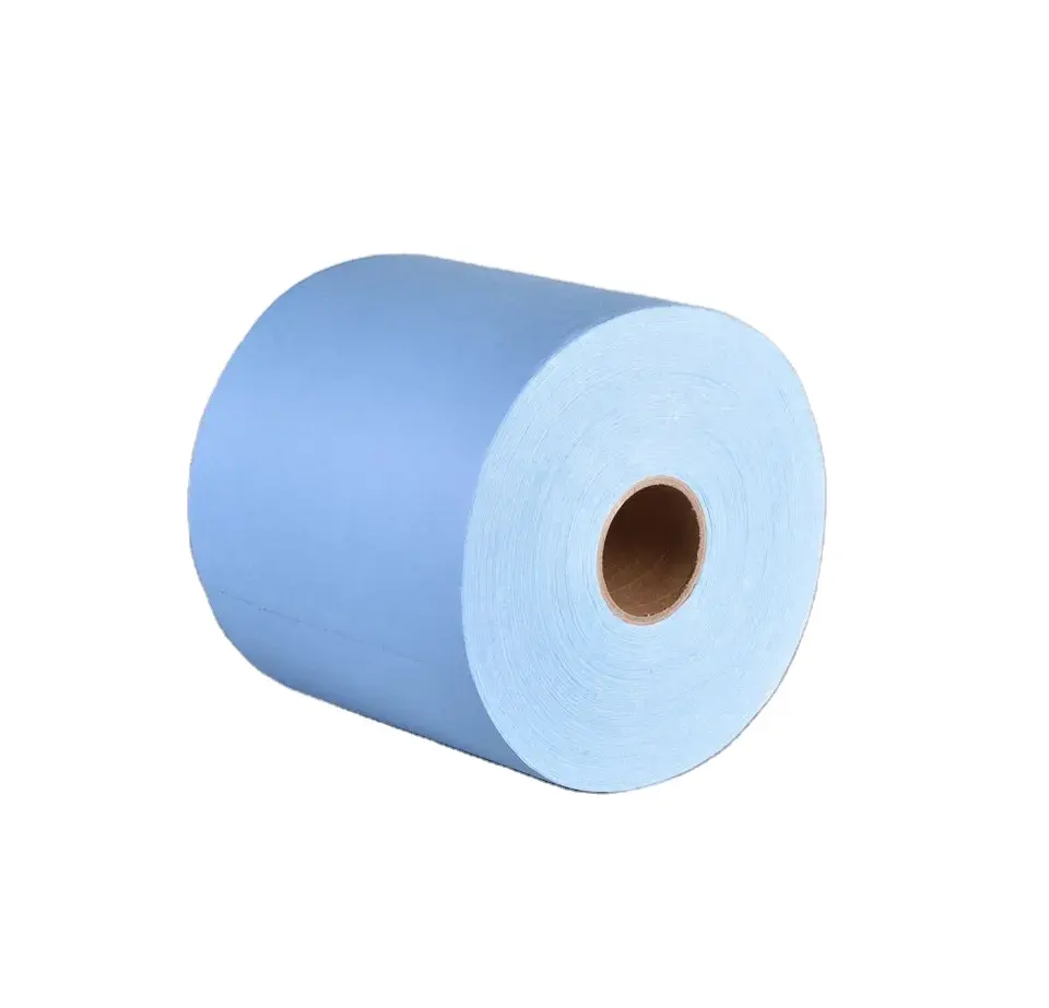 Полотенце для рабочего магазина, бумажный рулон, синий, многофункциональный, из древесной массы и полиэстера