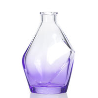 Salle de fleurs en céramique décorative de luxe 200ml pour diffuseur de roseaux bouteilles en verre transparent quantité minimale de commande 100 pièces
