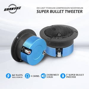 Altavoz de agudos tipo Super <span class=keywords><strong>Bullet</strong></span> de neodimio de <span class=keywords><strong>3</strong></span> pulgadas, de aluminio fundido a presión, con bobina de voz de titanio de 1 pulgada y 4 ohmios, 160W máx. para vehículos. - Product Image 6