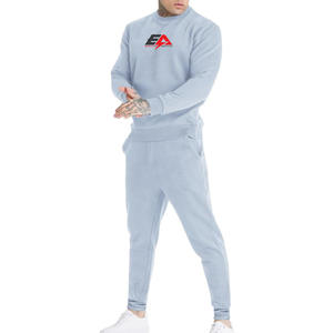 Vente en gros de survêtements tricotés de haute qualité pour hommes jogging uni avec logo sur mesure et étiquette ensembles de vêtements d'extérieur décontractés pour garçons en hiver - Product Image 1