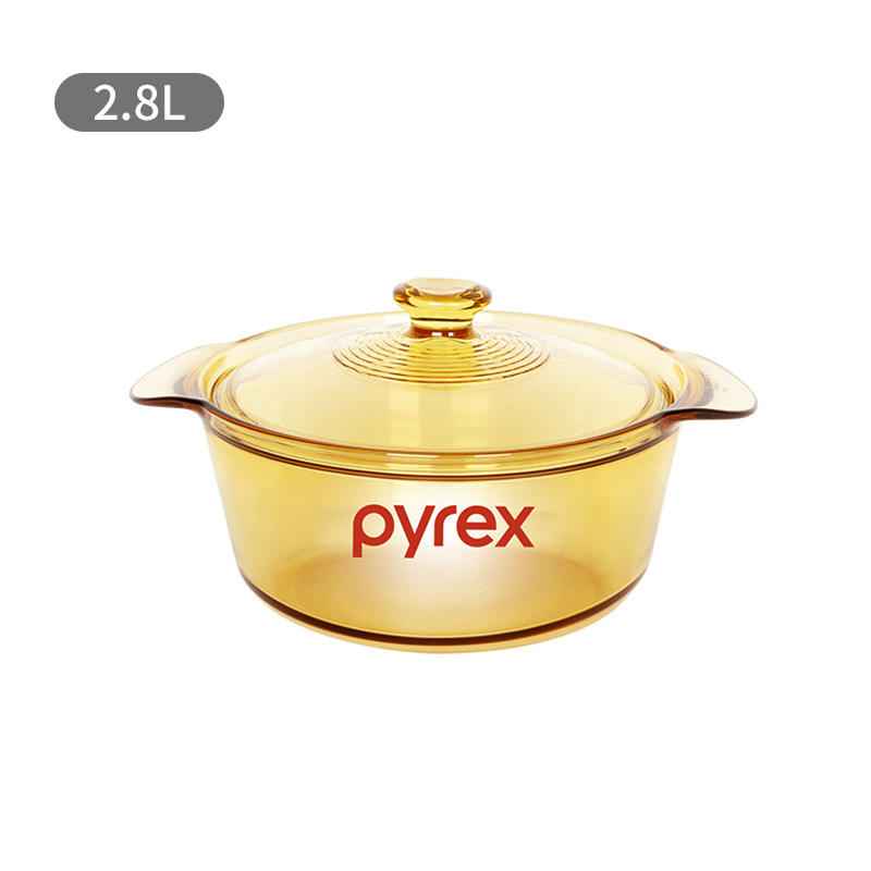 หม้อซุป Pyrex ขนาด 2.8 ลิตร รุ่น PX-28 เส้นผ่านศูนย์กลาง: 22.8 ซม. สูง: 10.4 ซม.