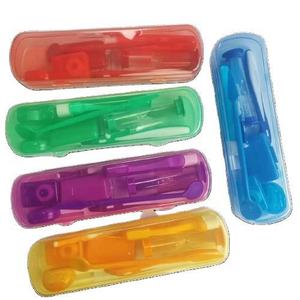 Teng Sheng <b>Teeth</b> <b>Cleaning</b> Kit 8 Pieces Oral Care Set With Toothbrush Floss Threaders Portable Dental Hygiene <b>Tools</b> - Product Image 4
