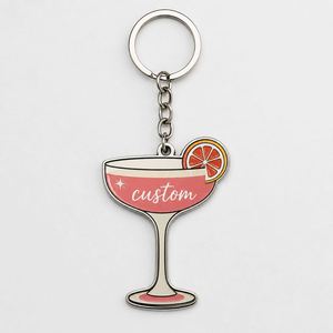 Porte-clés Martini Personnalisés en Gros – Chaînes en Verre pour Bars à Cocktails, Restaurants Occidentaux, Promotion de Bar, Souvenir, Support de Clés - Product Image 2