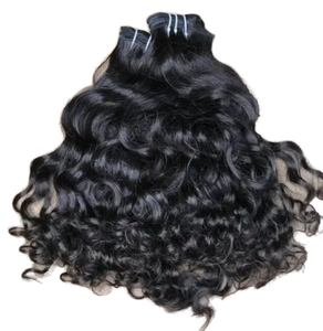 Extensiones de Cabello Remy Indio Negro 100% Natural, de Lujo, con Doble Trama a Máquina, Ondulado, Calidad Natural, Cutícula Alineada, Extensión Completa - Product Image 1