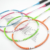 Raquette de badminton sans joint en acier + acier trempé, vente chaude, pas cher, fabrication en usine, raquette de badminton en acier, matériaux personnalisés