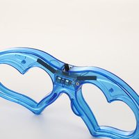 Lunettes LED en forme de cœur à lumière froide, fête de remise de diplôme, couleurs personnalisables, durables, confortables à porter, haute qualité, batterie portable