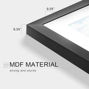 High Quality Mdf <b>Black</b> Wooden Painting <b>Frame</b> A4 A3 4*6 5*7 6*8 8*10 Wall Hanging Customize Wood <b>Poster</b> Picture Photo <b>Frame</b> - Product Image 4