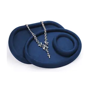 Présentoir de bijoux en microfibre plateau de collier artisanal avec support souple bijoux boutique salon affichage commercial pour broche Bracelets