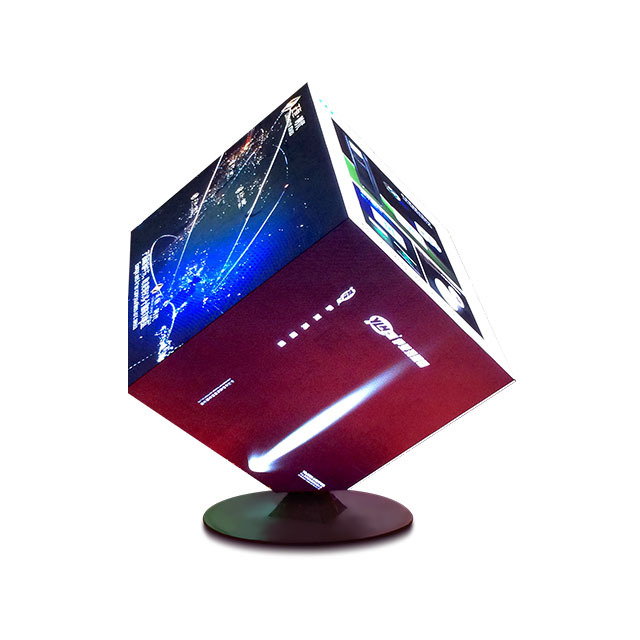 New Design Cubic Led Display Indoor Full Color P2.5 P4 Advertising 3D Magic Led Cube Screen Shaped LED Display