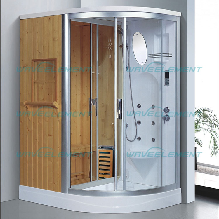 Hot sale sauna bath wooden room/ dry sauna room/ sauna rooms 4 person steam with far infrared heating
