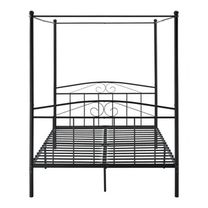 Большая черная металлическая рамка для кровати с навесом - Product Image 3