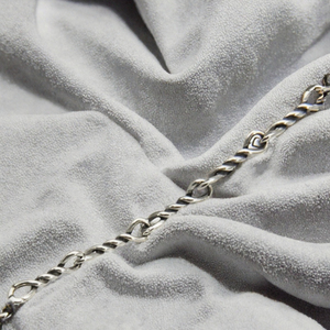 Cadena de Cuerda Trenzada de Plata de Ley 925 Personalizada Hertiny HTS8102 para la Fabricación de Pulseras, Accesorios al por Mayor - Product Image 3