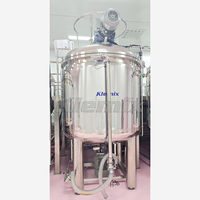 Mélangeur homogénéisateur à pales fixées en acier inoxydable sous vide, contrôle par palette, capacité 1000L, machine de fabrication de crème cosmétique