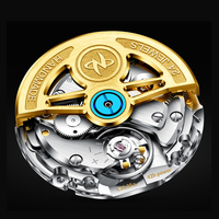 Reloj Mecánico Automático NH35 para Hombre con Logotipo Personalizado OEM, Movimiento Japonés, Correa de Cuero Genuino, Relojes Casuales
