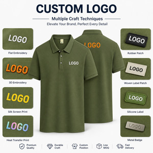 Polo de Alto Rendimiento de Seda Helada de 200g con Logotipo Personalizado para Hombre, Secado Rápido, Absorción de Humedad, Transpirable, para Negocios y Golf - Product Image 2