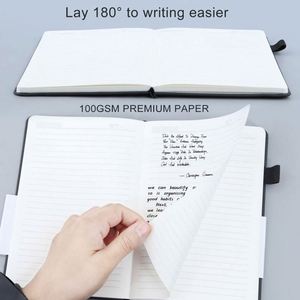 Vente flash - Carnet de notes A5 de haute qualité en cuir PU, couverture rigide, avec porte-stylo, pour les notes quotidiennes - Product Image 2