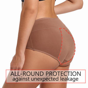 <span class=keywords><strong>Culotte</strong></span> de bain pour femme à taille haute, 4 couches, anti-fuite, absorbante, en nylon, avec fonction de séchage rapide pour les règles estivales - Product Image 3