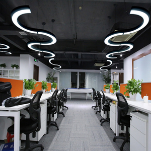 Indoor Suspend Light 20w 40w Linear <strong>Office</strong> <strong>Lighting</strong> Recessed Dimmable Led Pendant Light <strong>Fixture</strong> - Product Image 3