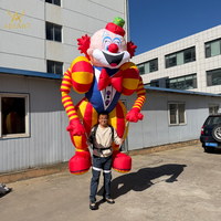 Poupée Clown Gonflable Publicitaire Personnalisée de 3m de Haut pour Activité de Défilé de Cirque