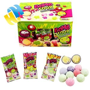 ลูกอมฮาลาลขายส่ง รสผลไม้รวม ผิวกรอบ รสหวานอมเปรี้ยว ช็อกโกแลตบอล ช็อกโกแลตดูไบ ขนมเด็ก ของเล่น OEM - Product Image 6