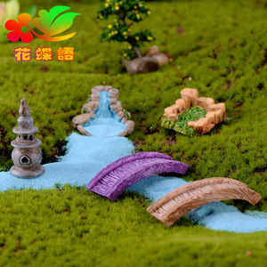Buena calidad chenjun paisaje Retro resina antigua escena decoración West Lake <span class=keywords><strong>faro</strong></span> bien piscina puente hierba que fluye - Product Image 3