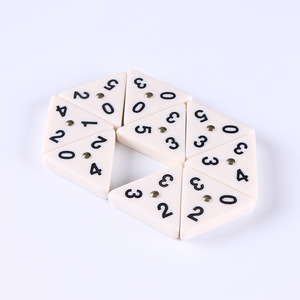 Juego de Dominó Triangular Numerado de Primera Calidad, Ecológico, de Melamina, Juego de Mesa Clásico para Niños y Adultos, Juego Familiar - Product Image 3