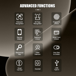 แอป Tuya อัตโนมัติเต็มรูปแบบใหม่ล็อคดิจิตอลอัจฉริยะแบบบูรณาการสำหรับประตูเหล็ก - Product Image 5