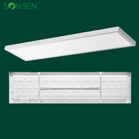 Plafonnier LED plat moderne en aluminium 40W, tailles 30x120/1200x300/300x1200mm, encastré au plafond avec cadre fin rétroéclairé