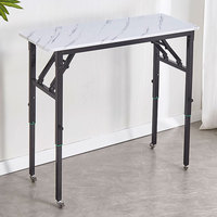 Mesa de Oficina Rectangular Plegable Portátil de Diseño Moderno para Capacitación y Suministro Transfronterizo