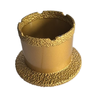 Foret diamanté brasé pour ouverture de trous d'égout, scie cloche à filetage M14 pour carreaux de marbre