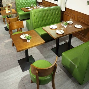 Foshan muebles de madera barato Material restaurante muebles usados restaurante cabinas de cafe muebles de cabinas de sofá - Product Image 2