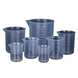 Beconbio Low Form Lightweight Chemical Resistance Heat Tolerant PP <strong>Plastic</strong> <strong>Laboratory</strong> <strong>Beakers</strong> 25ml <strong>250ml</strong> 500ml 1000ml Measuring - Product Image 2