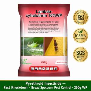 Lambda-cyhalothrin 10% WP Insetticida Piretroide ad Azione Rapida a Largo Spettro <span class=keywords><strong>per</strong></span> Afidi, Bruconi e Tripidi del Cavolo - Product Image 1