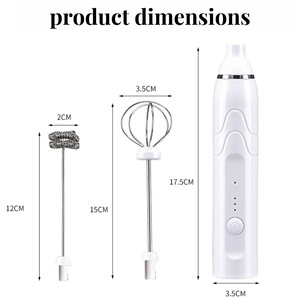 Mousseur <span class=keywords><strong>à</strong></span> <span class=keywords><strong>Lait</strong></span> <span class=keywords><strong>Électrique</strong></span> Portable Rechargeable, USB Réglable, Idéal pour Café, Boissons Protéinées et <span class=keywords><strong>Fouet</strong></span> <span class=keywords><strong>à</strong></span> Matcha - Product Image 6