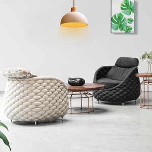 Ensemble de meubles de <span class=keywords><strong>jardin</strong></span> modernes imperméables pour balcon, <span class=keywords><strong>salon</strong></span> extérieur, chaise et canapé en corde tressée - Product Image 3