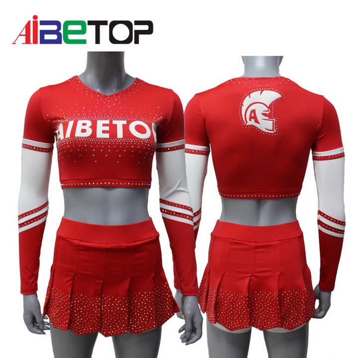 Kids Cheerleading Uniforms Outfit Fancy Dress Girls Cheer Uniform