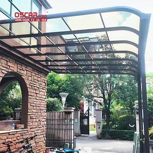 Auvent en aluminium <span class=keywords><strong>pour</strong></span> abri de voiture extérieur, idéal <span class=keywords><strong>pour</strong></span> la cour avant, la cour intérieure et l'entrée. - Product Image 1