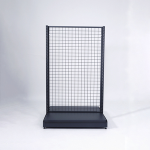 Kệ siêu thị một mặt 30/60 độ 1510*1200*450mm giá Gondola tiêu chuẩn ánh sáng trắng với lưới dây trở lại - Product Image 3