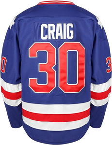 เสื้อฮอกกี้ผู้ชายแบบกำหนดเองสำหรับทีมดัลลัส บริการ OEM ผ้าโพลีเอสเตอร์ 100% แห้งเร็ว พิมพ์ลายแบบ Sublimation โลโก้ทีมด้านหน้า/ด้านหลัง - Product Image 6