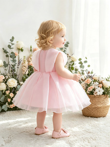 MQATZ Vestido <span class=keywords><strong>de</strong></span> Fiesta <span class=keywords><strong>de</strong></span> Cumpleaños para Bebé <span class=keywords><strong>de</strong></span> Buena Calidad, <span class=keywords><strong>Ropa</strong></span> para <span class=keywords><strong>Niñas</strong></span>, Vestido Elegante Rosa <span class=keywords><strong>de</strong></span> Verano para Bebés - Product Image 3