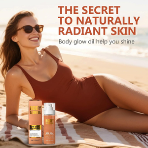 <span class=keywords><strong>Huile</strong></span> de <span class=keywords><strong>bronzage</strong></span> végane, illuminateur liquide, maquillage scintillant, <span class=keywords><strong>huile</strong></span> pour le corps avec vitamine C, glycérine et <span class=keywords><strong>huile</strong></span> de jojoba, biologique - Product Image 4