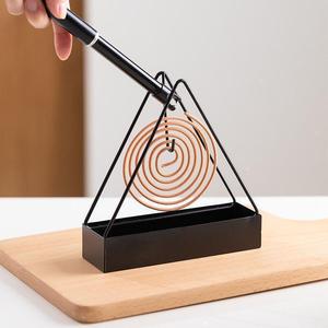 Triangular Mosquito Coil Holder Metal Hanging Design For Indoor Outdoor Use Convenient Space Saving - Product Image 2