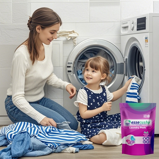 Liquid Washing Detergent Pod Customizable Scented Laundry Pods - Plastic-Free & Concentrated Laundry Detergent